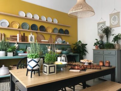 Cuisine vert et jaune