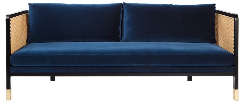 Quelle déco avec un canapé en velours bleu - Joli Place
