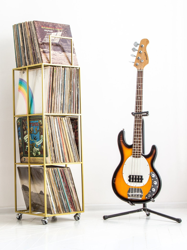étagère pour vinyles