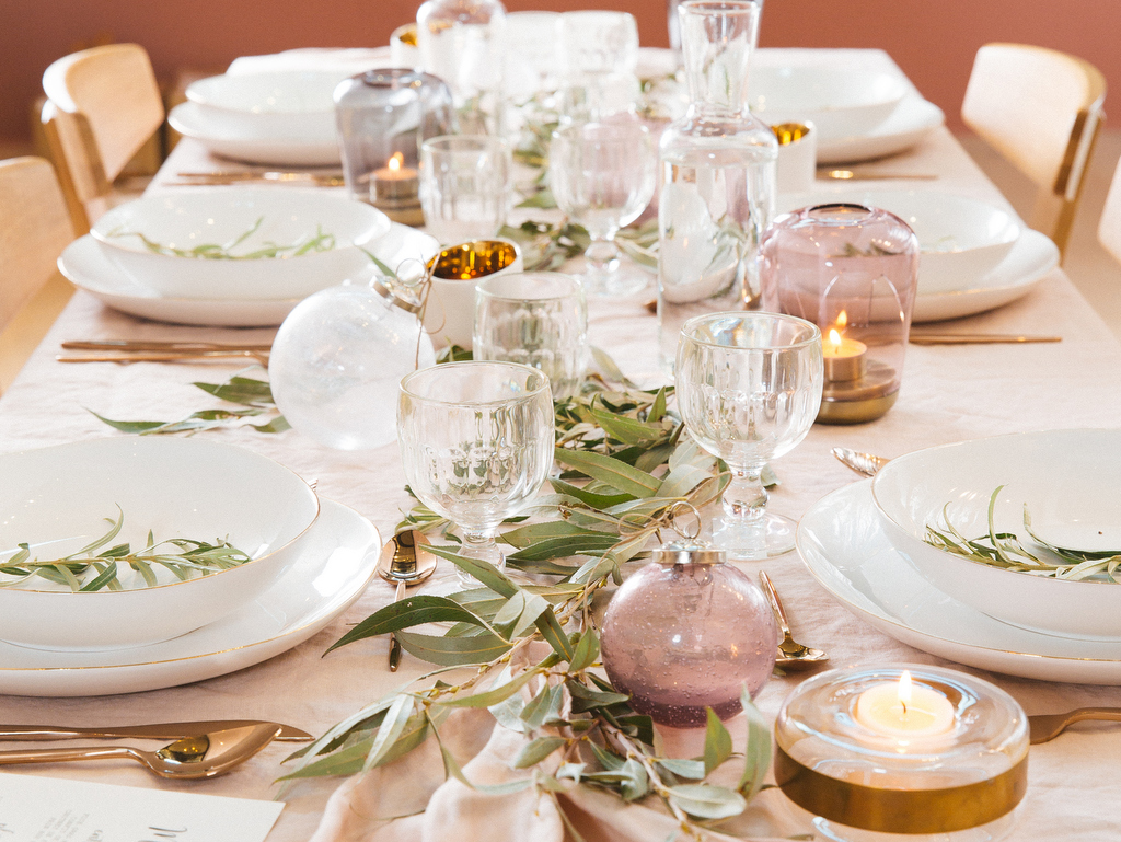 décoration sweet table rose gold nouvel an 2019 jour de l'an noël