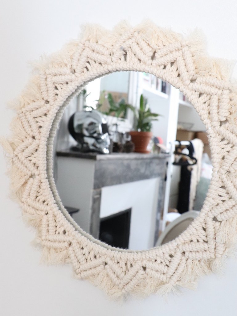 Miroir raphia ou miroir macramé, le match déco - Joli Place