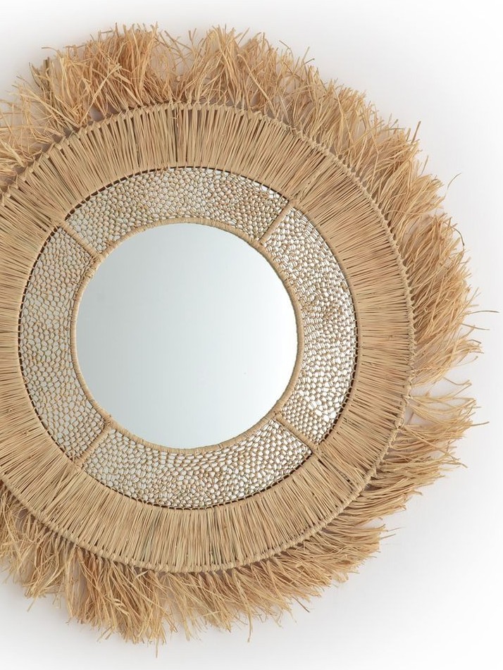 Miroir raphia ou miroir macramé, le match déco - Joli Place