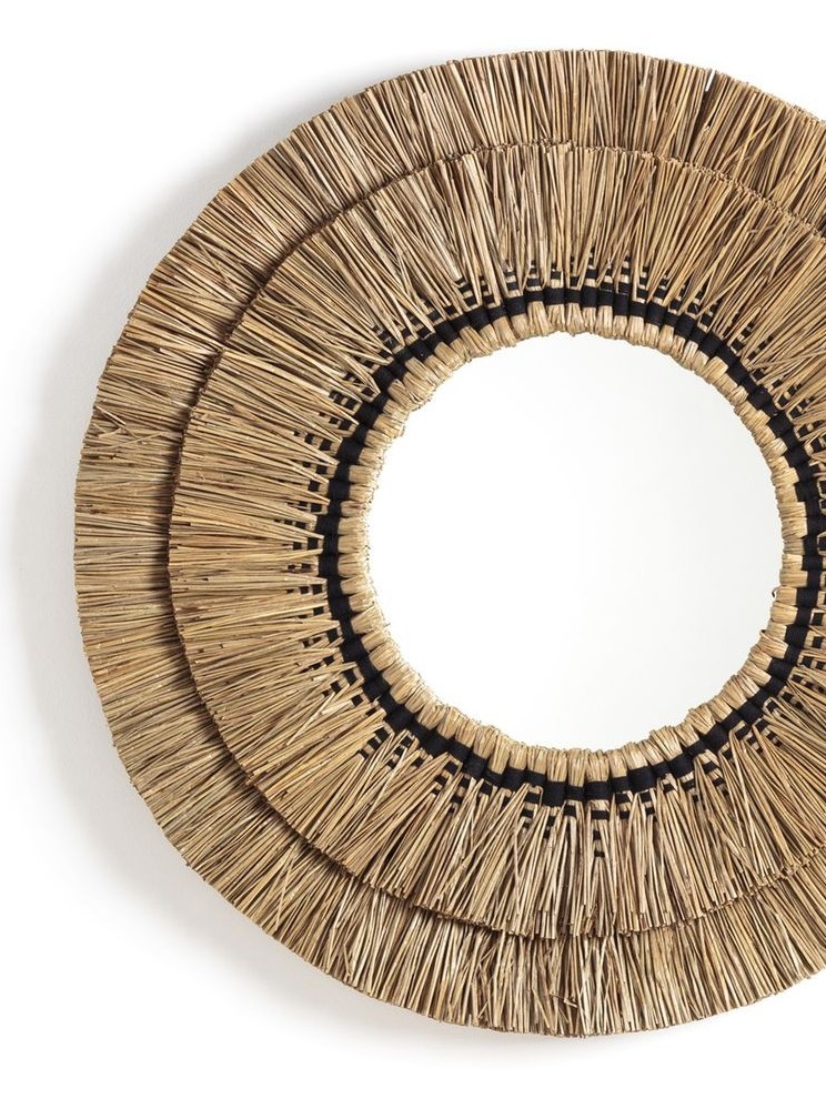 Miroir raphia ou miroir macramé, le match déco - Joli Place