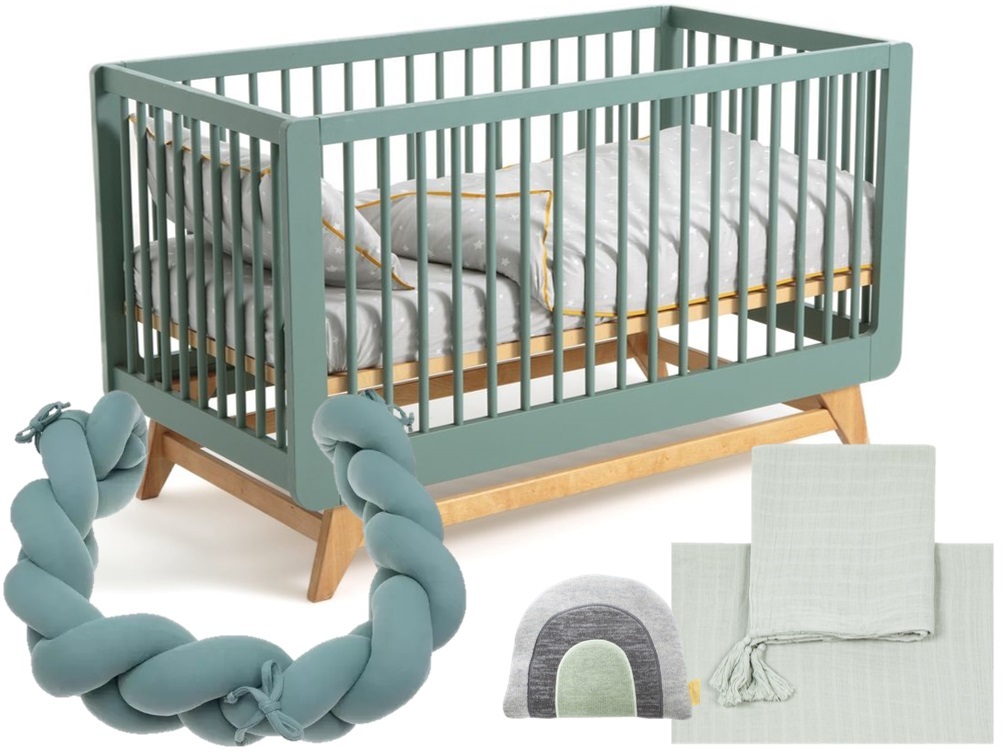 Du vert sauge dans une chambre d'enfant - Joli Place