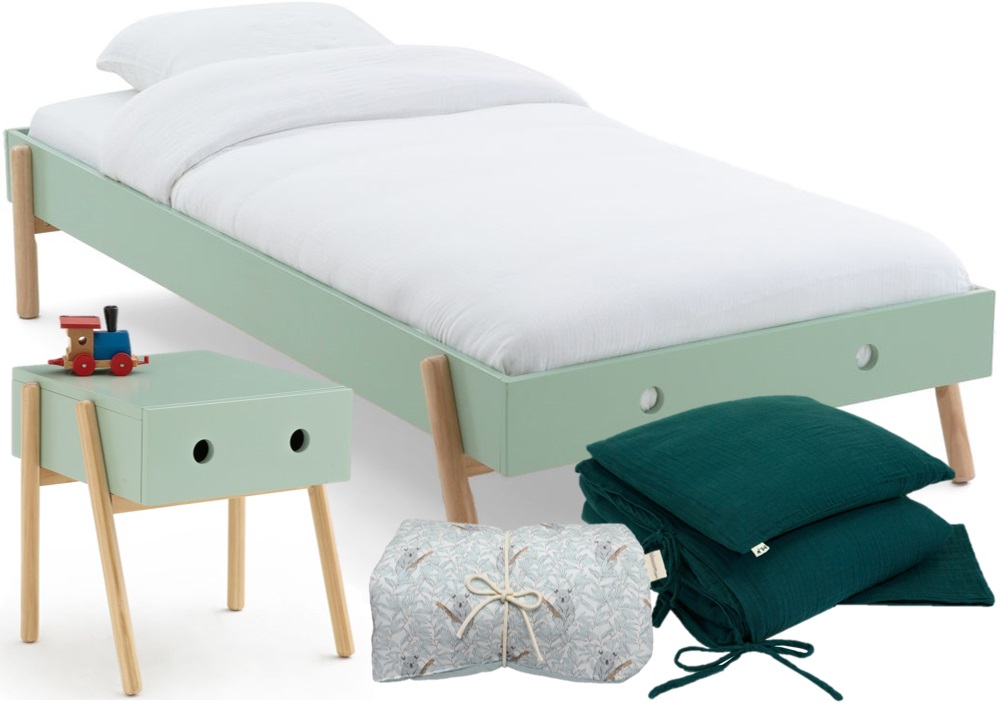 Du vert sauge dans une chambre d'enfant - Joli Place
