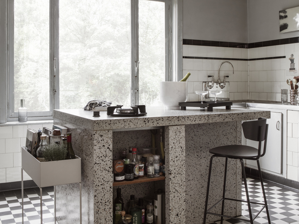 Décorer une cuisine avec du terrazzo - Joli Place