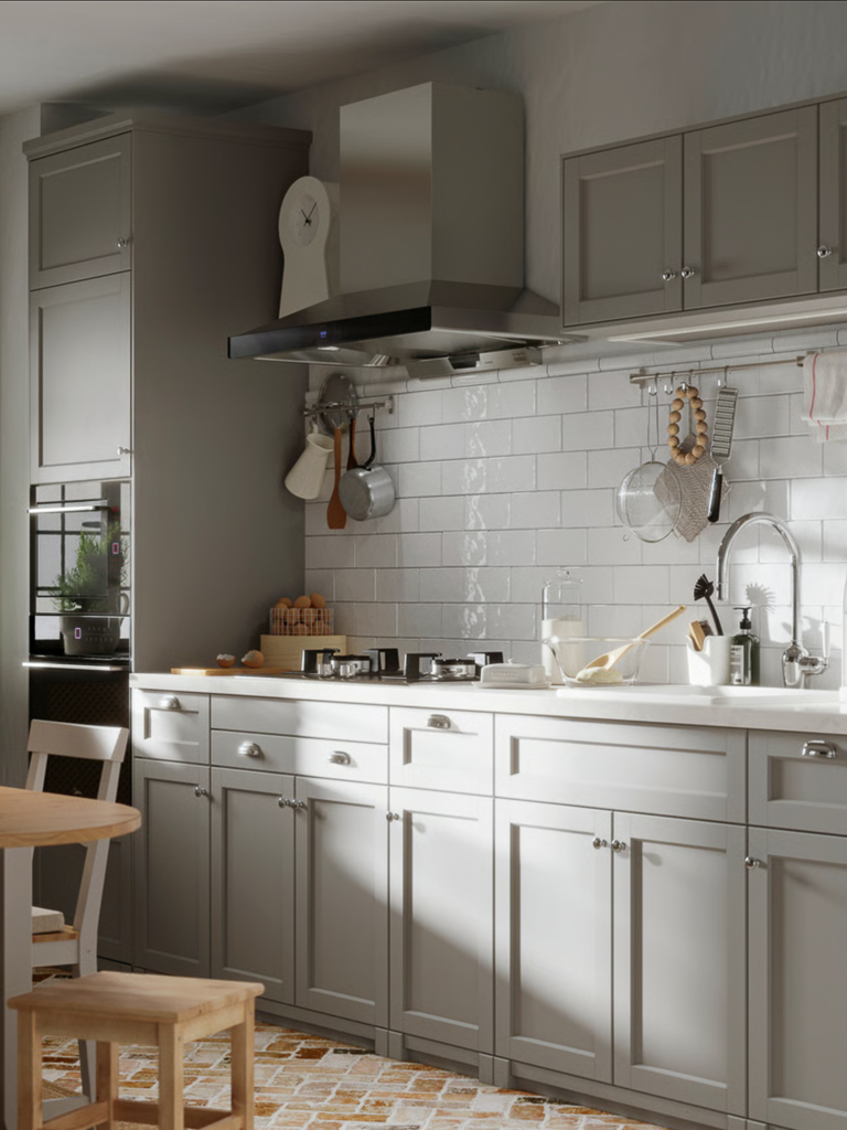 déco cuisine gris clair