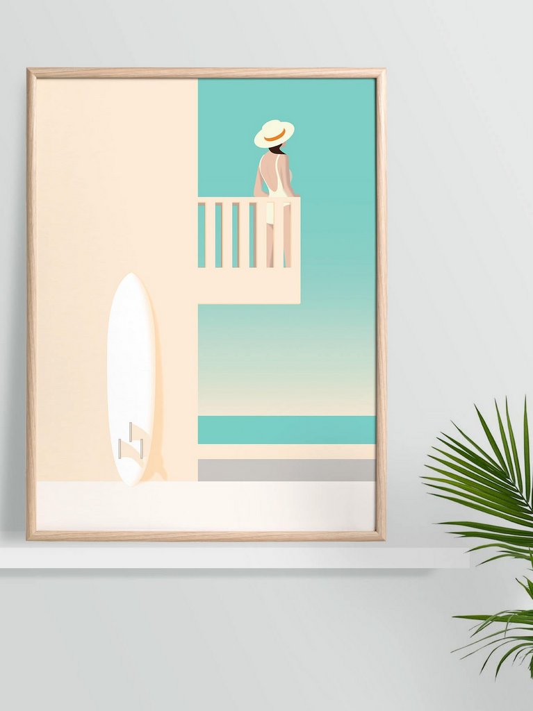 Surf ou piscine : les affiches graphiques Keeler & Sidaway - Joli Place