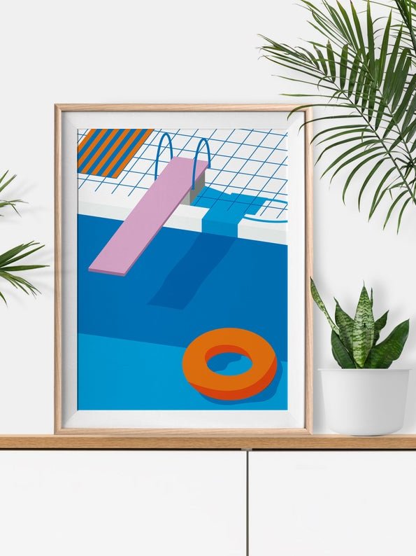 Surf ou piscine : les affiches graphiques Keeler & Sidaway - Joli Place