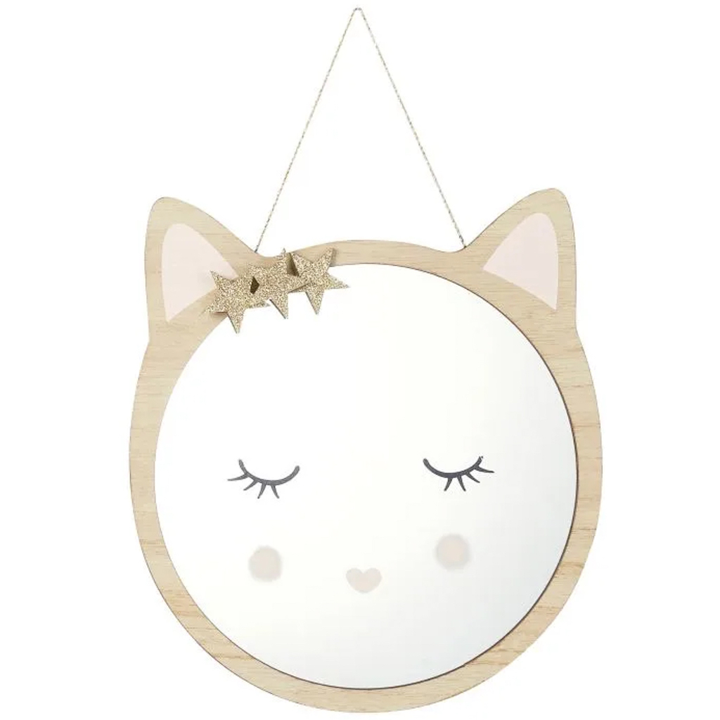 miroir enfant en forme de chat