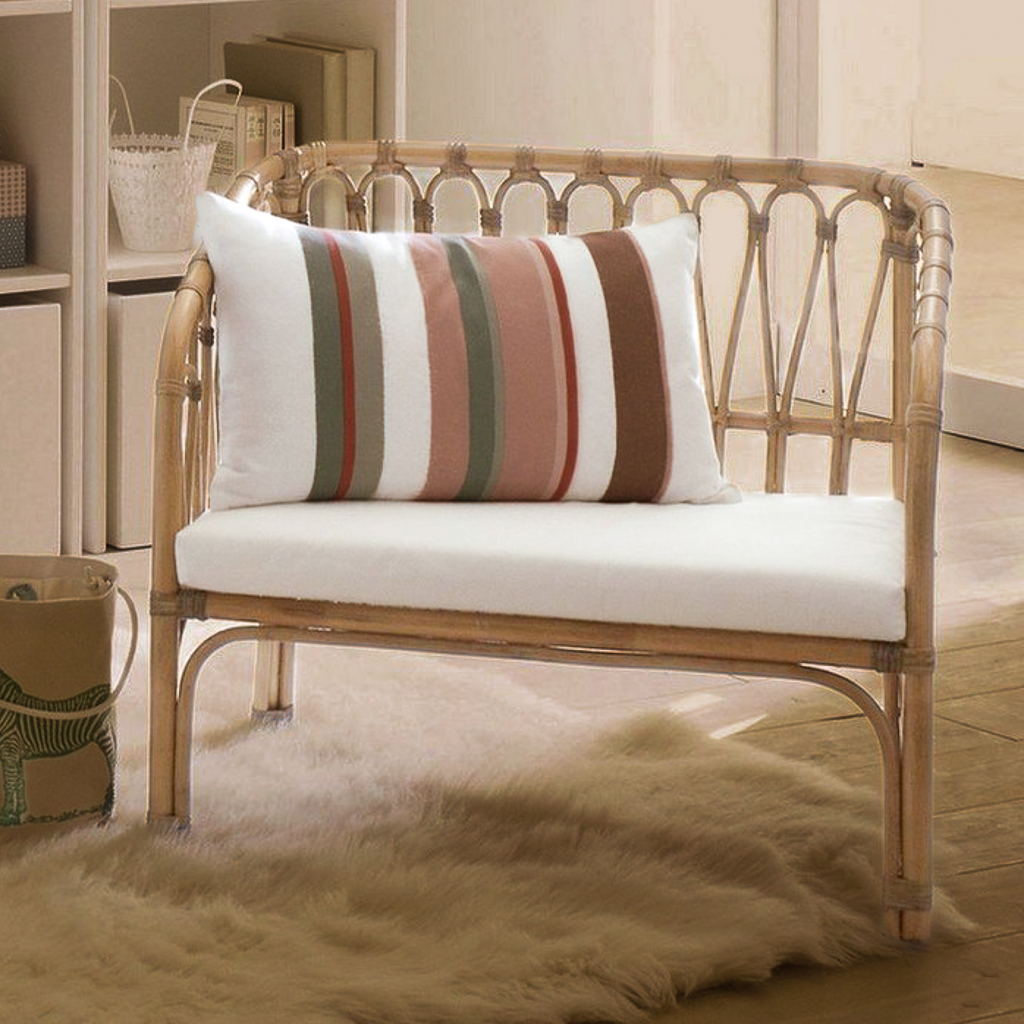 banquette enfant en rotin