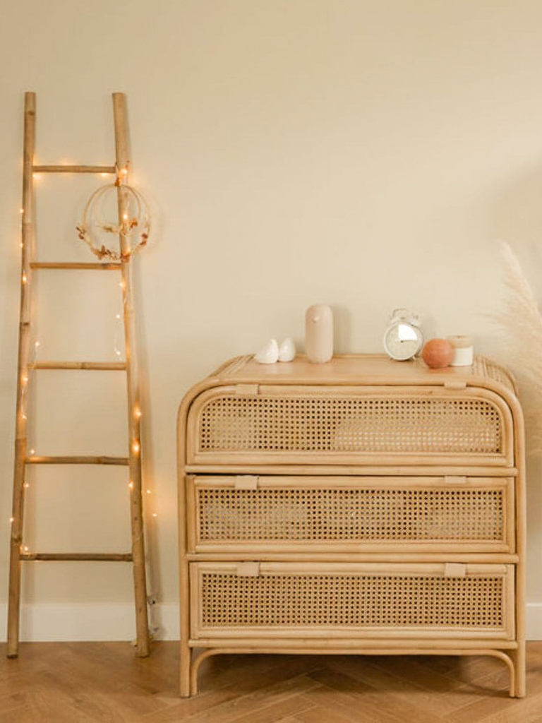 commode rotin enfant