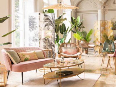 Une déco exotique chic en rose et vert - Joli Place