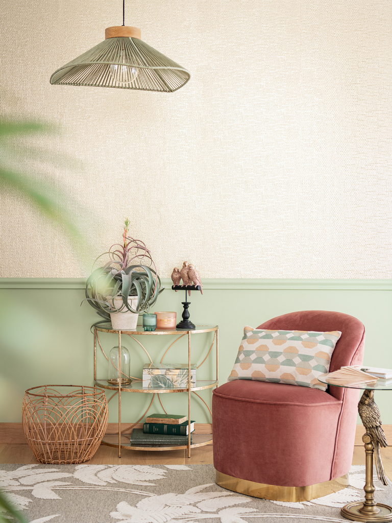 Une déco exotique chic en rose et vert - Joli Place