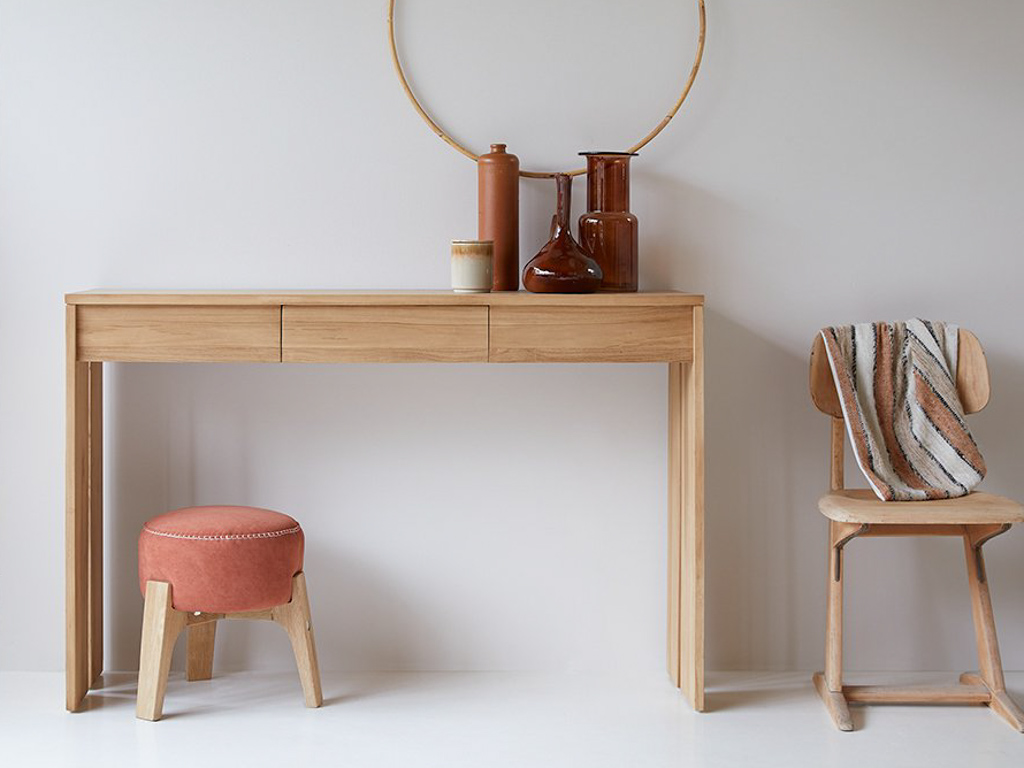 console en bois massif
