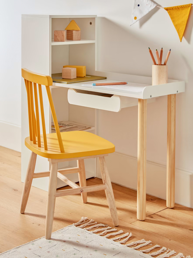 Chambre enfant jaune déco