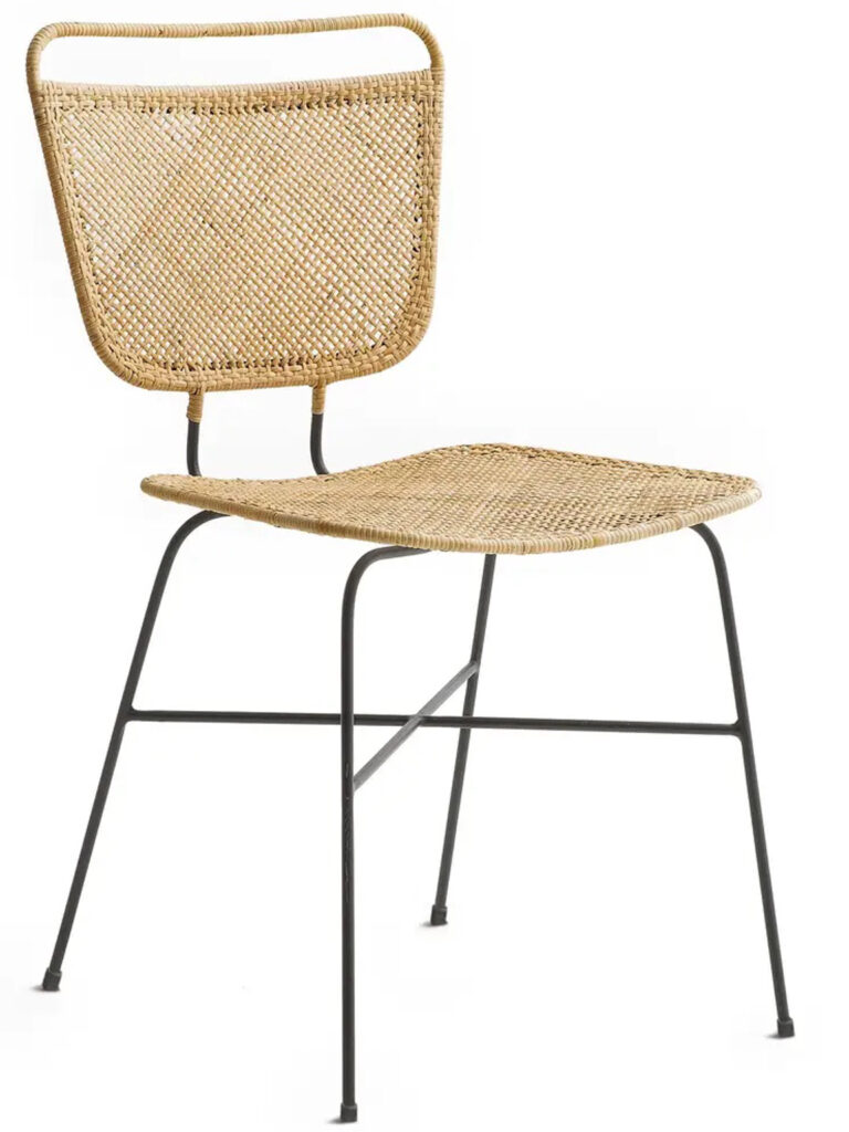 chaise rotin design