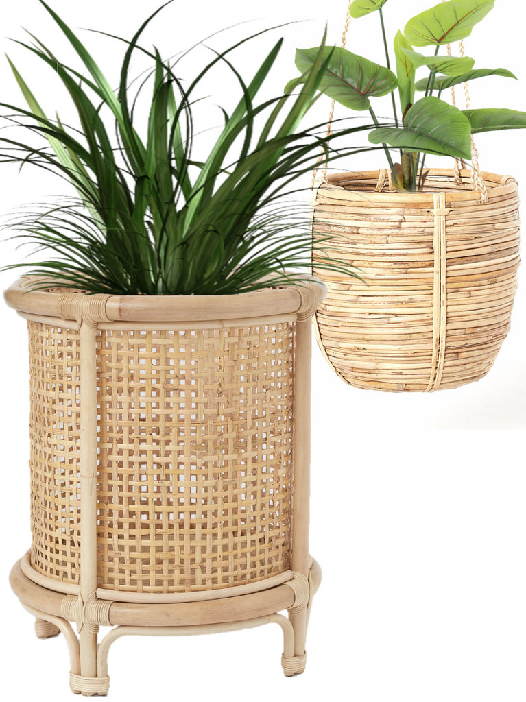 Où trouver un cache-pot en rotin - Joli Place