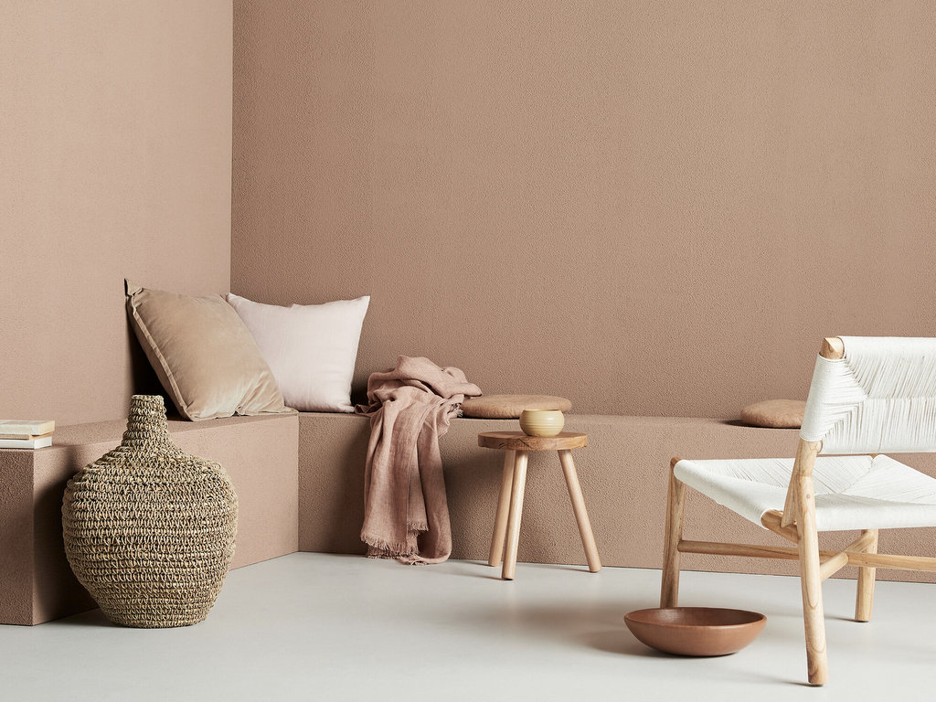 La couleur beige rosé adoucit la déco - Joli Place