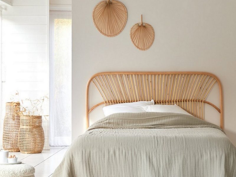 14 têtes de lit en cannage ou rotin