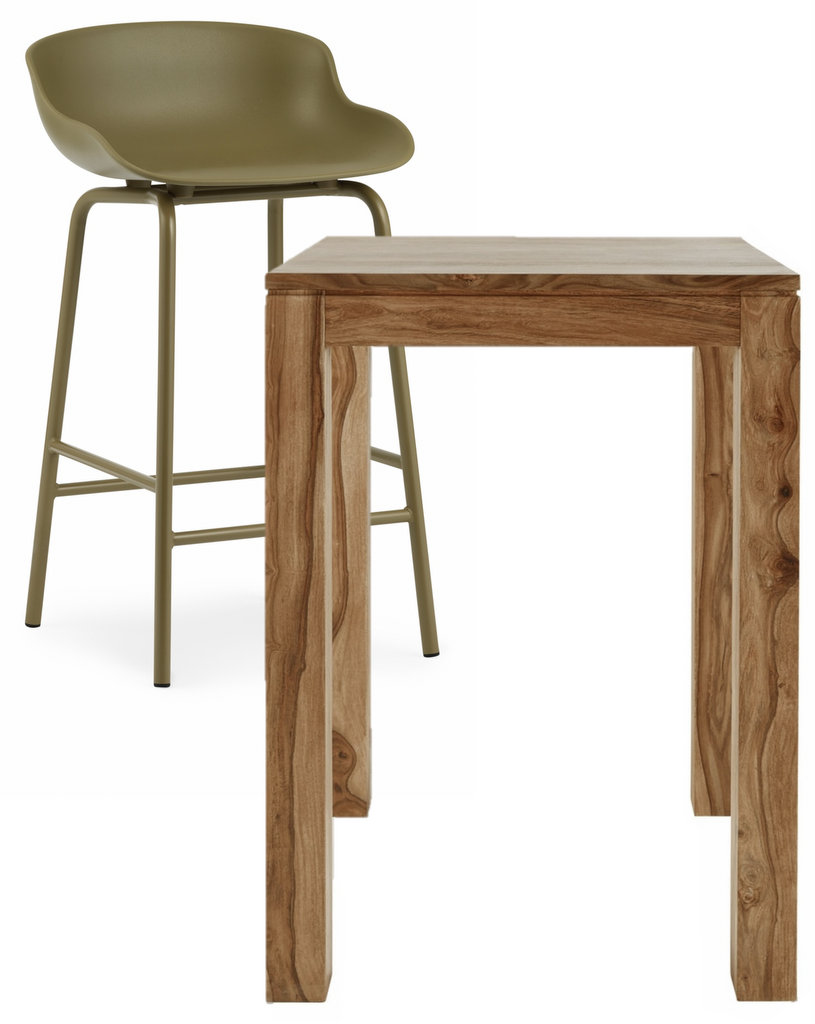 tabouret de bar vert olive