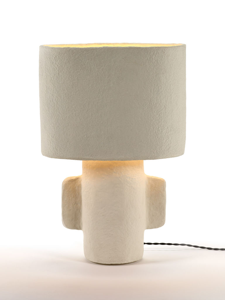 lampe sculpture blanche