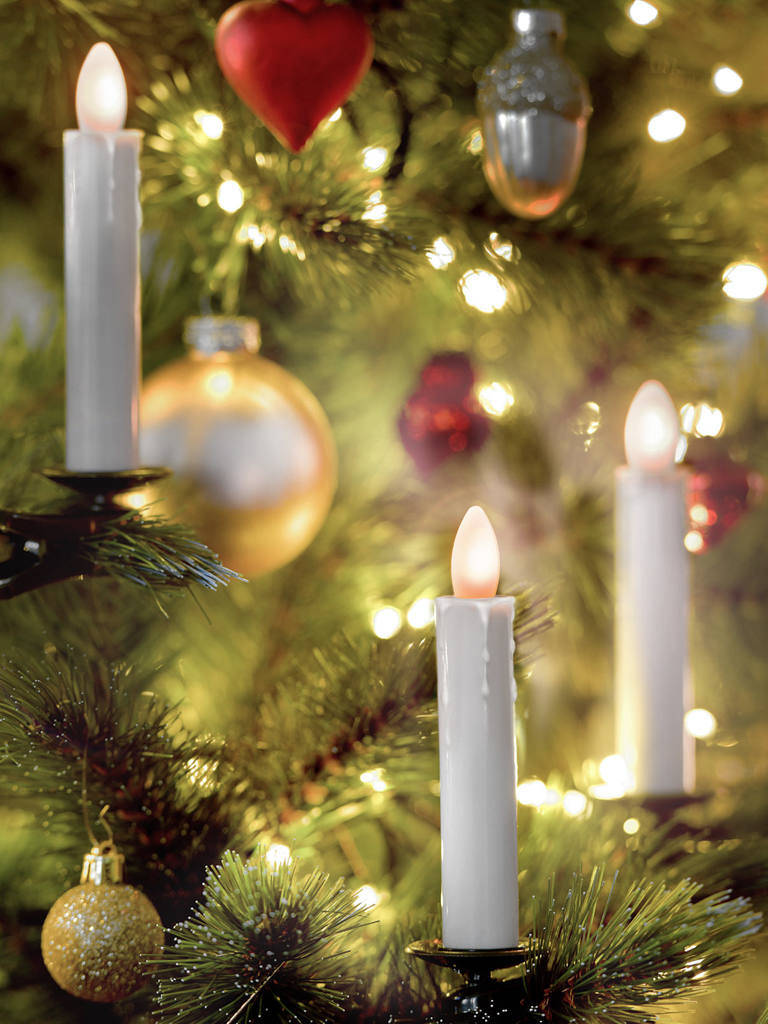 bougies LED pour sapin