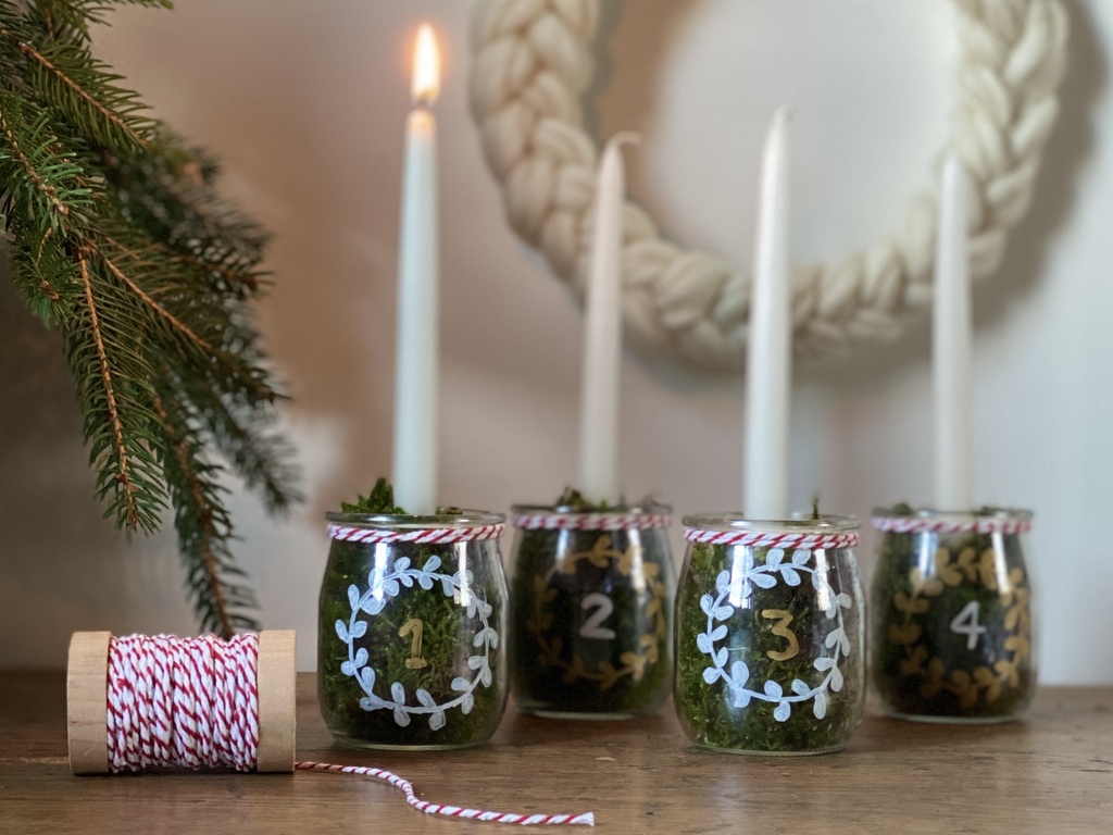 Calendrier de l'avent DIY bougies