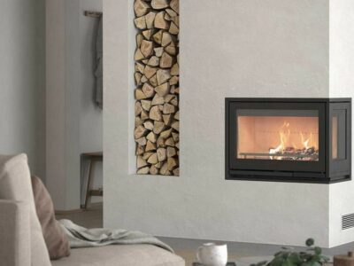 idée rangement bûches intérieur
