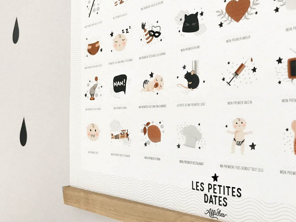 affiche étape bébé