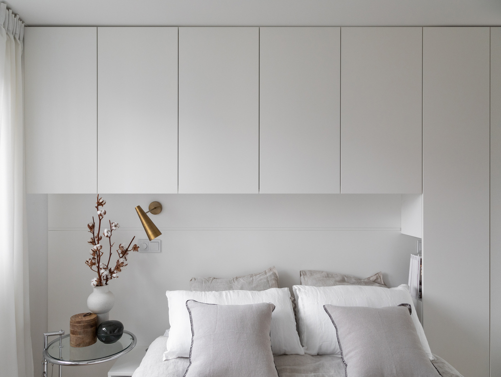 chambre blanche moderne