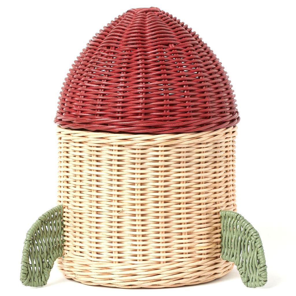 panier à jouets fusée