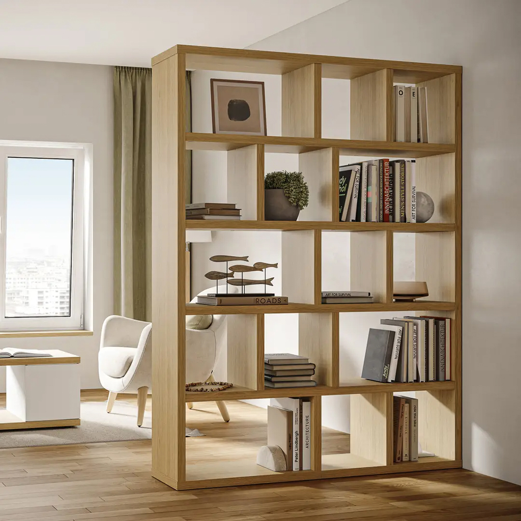 bibliothèque séparateur de pièce 