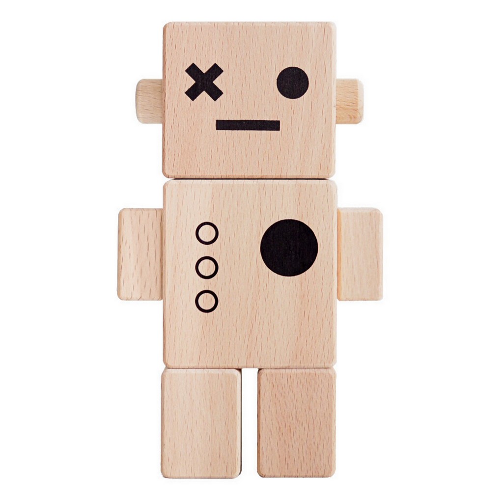 robot en bois