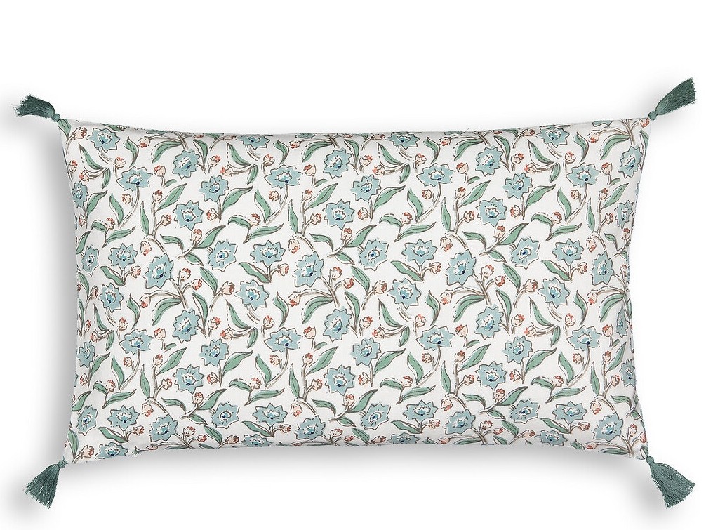 housse de coussin fleurie