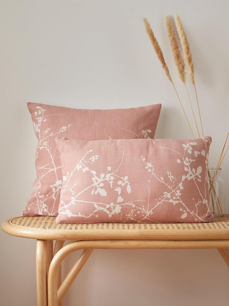 housse de coussin fleurie