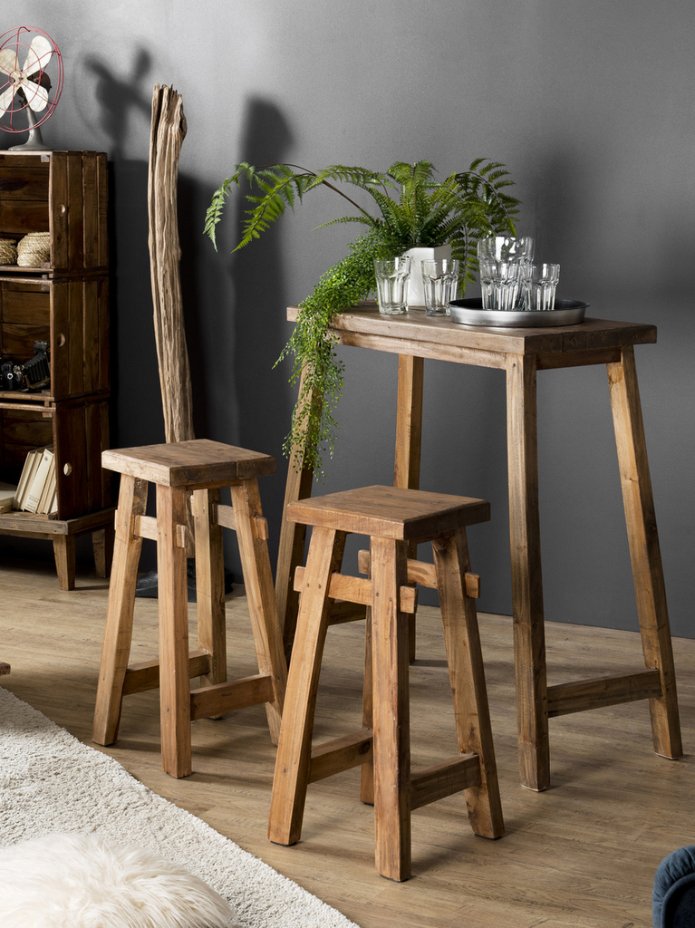table de bar bois massif