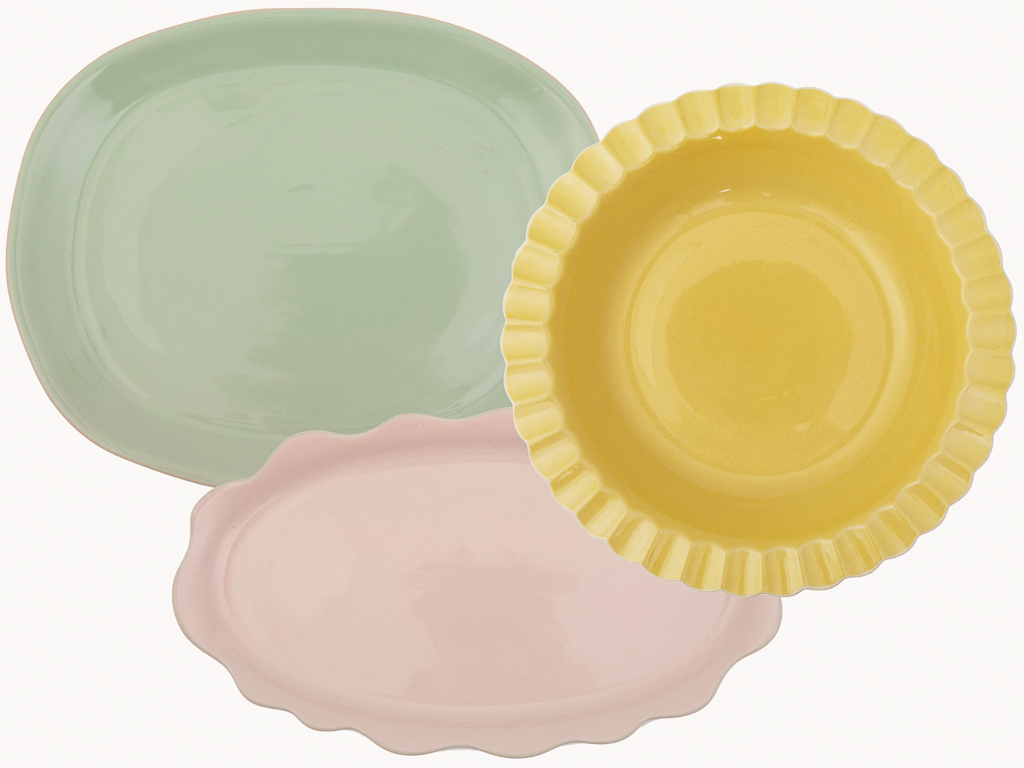plat de service pastel