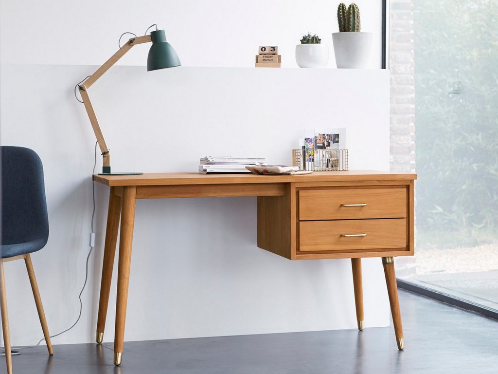 bureau vintage bois