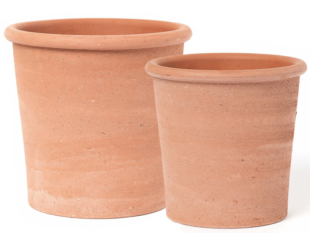 cache-pot design terre cuite