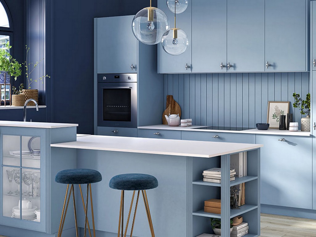 cuisine bleu ciel