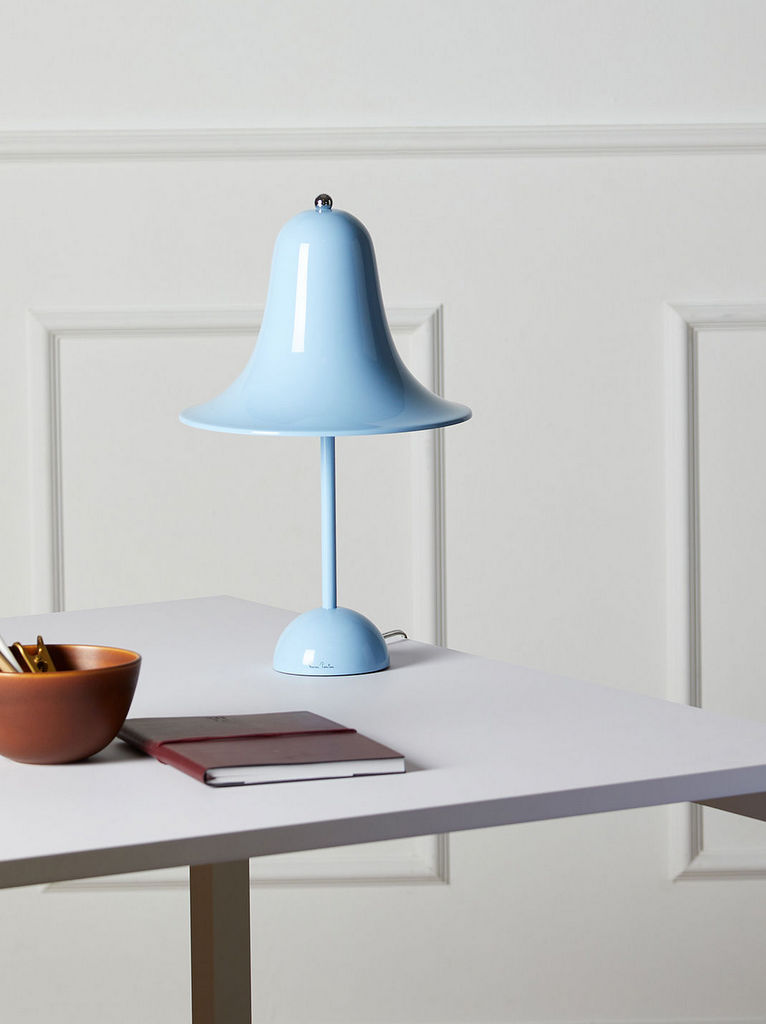 lampe design bleu ciel