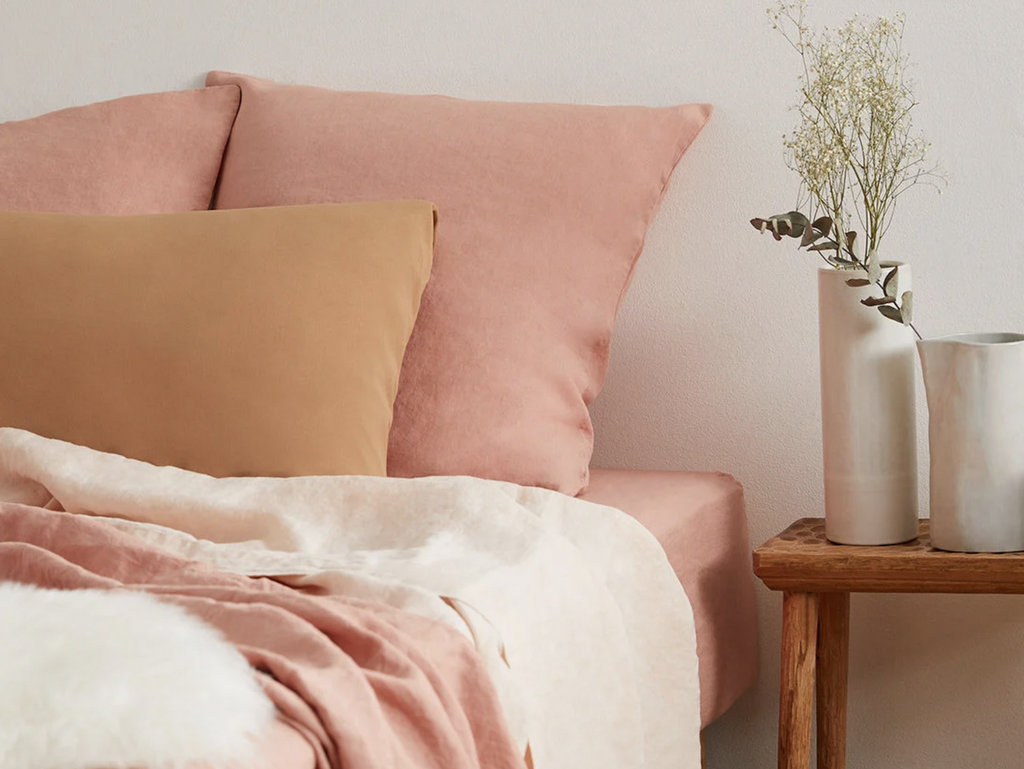 chambre terracotta et rose