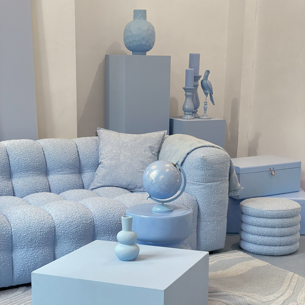 décoration bleu ciel