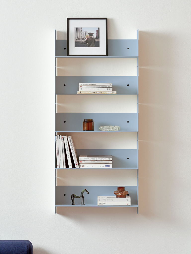 étagère murale bleu ciel