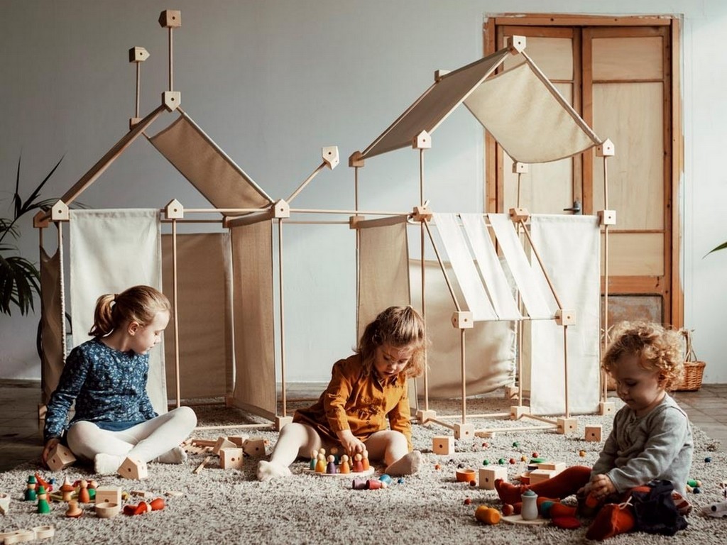 Cabane Enfant à Construire Montessori, Kit Éducatif