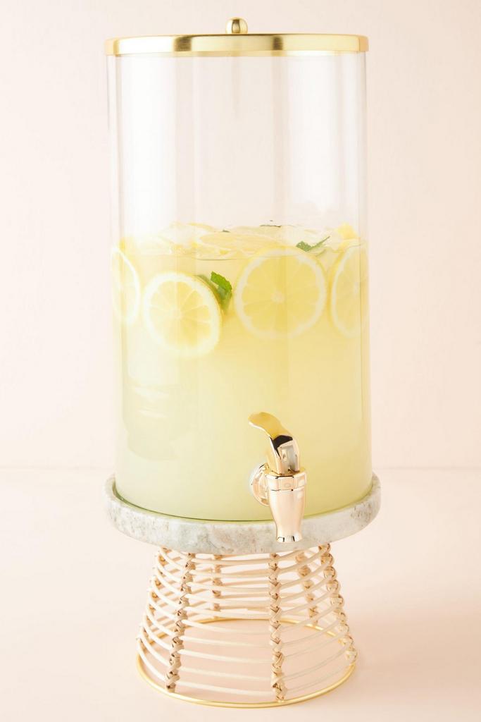 distributeur de boisson verre et laiton
