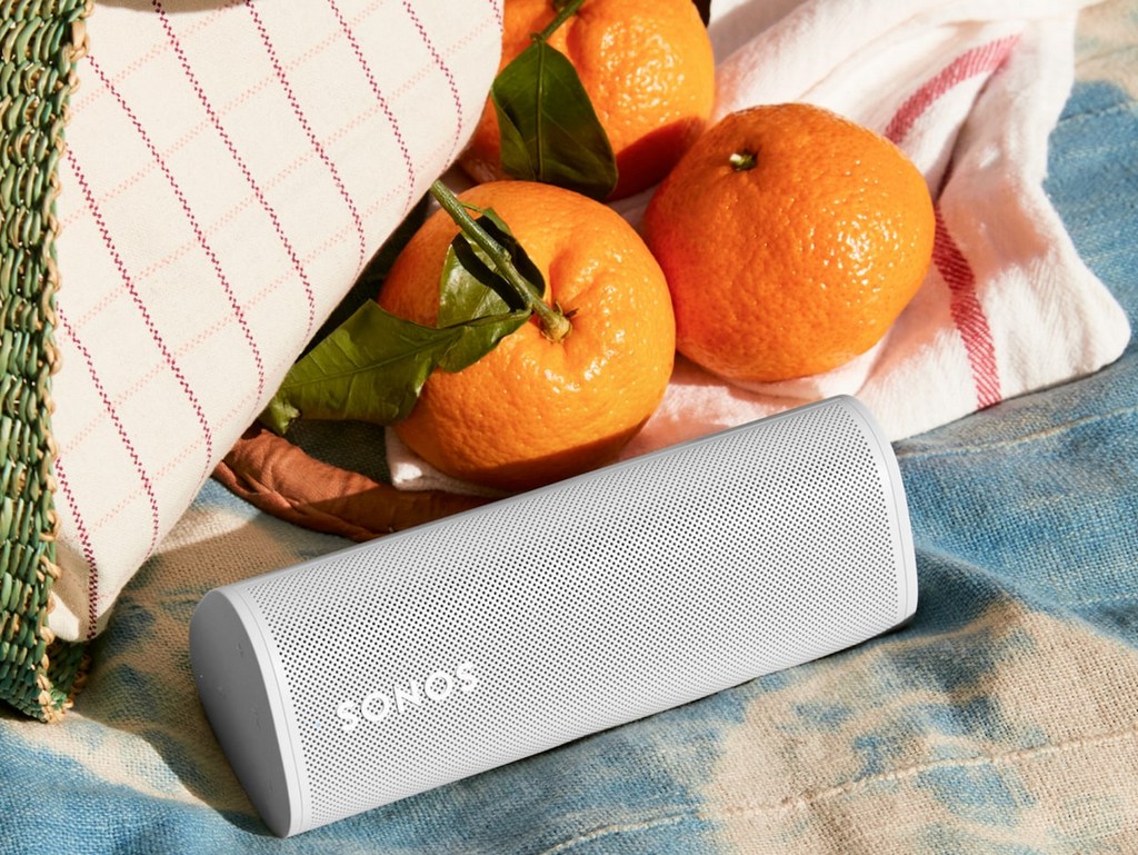 enceinte sonos roam blanc