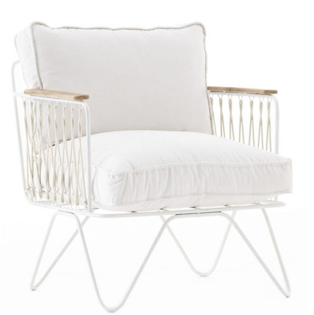 fauteuil honoré blanc