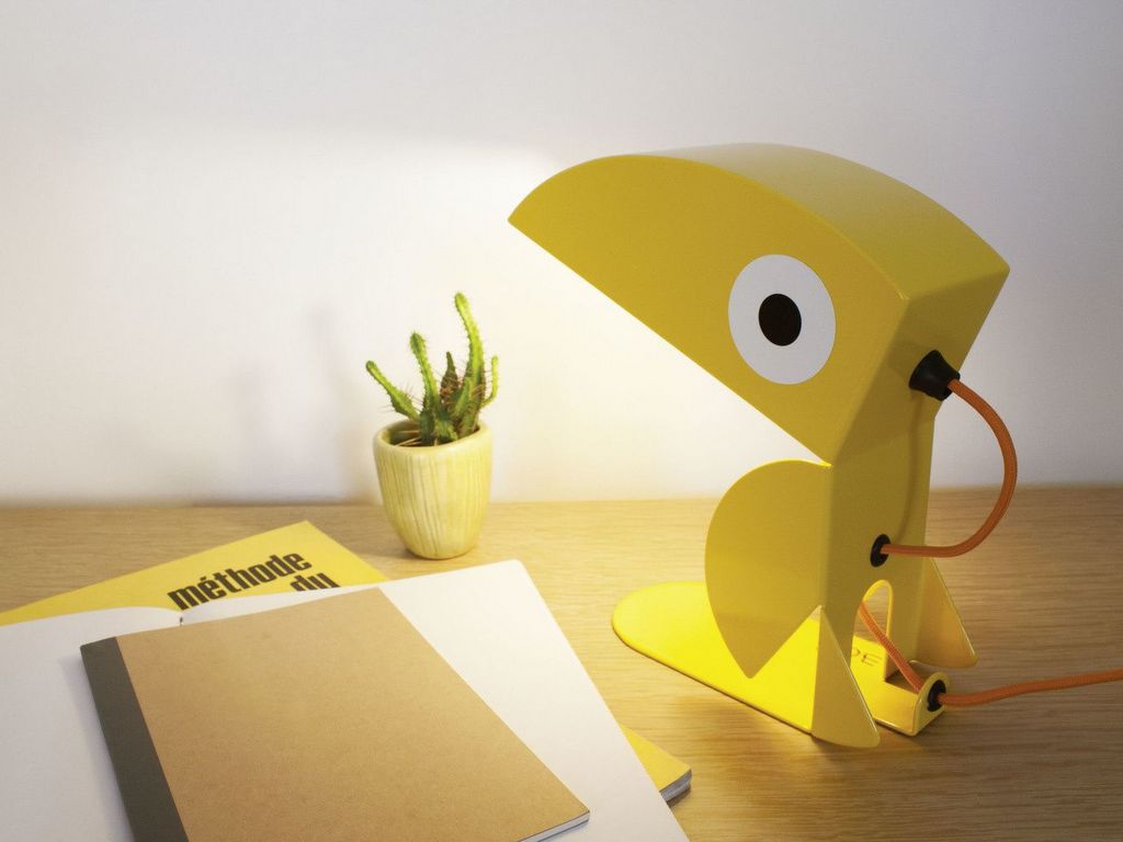 lampe toucan jaune